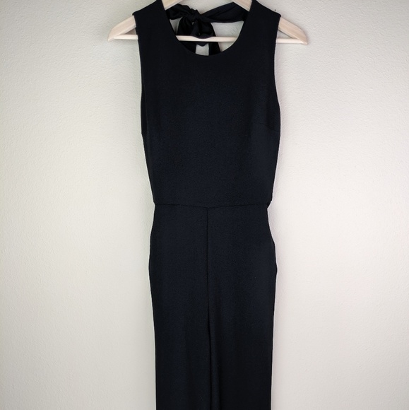 NWOT Rachel Rachel Roy Black Back Tie Jumpsuit - Picture 4 of 8